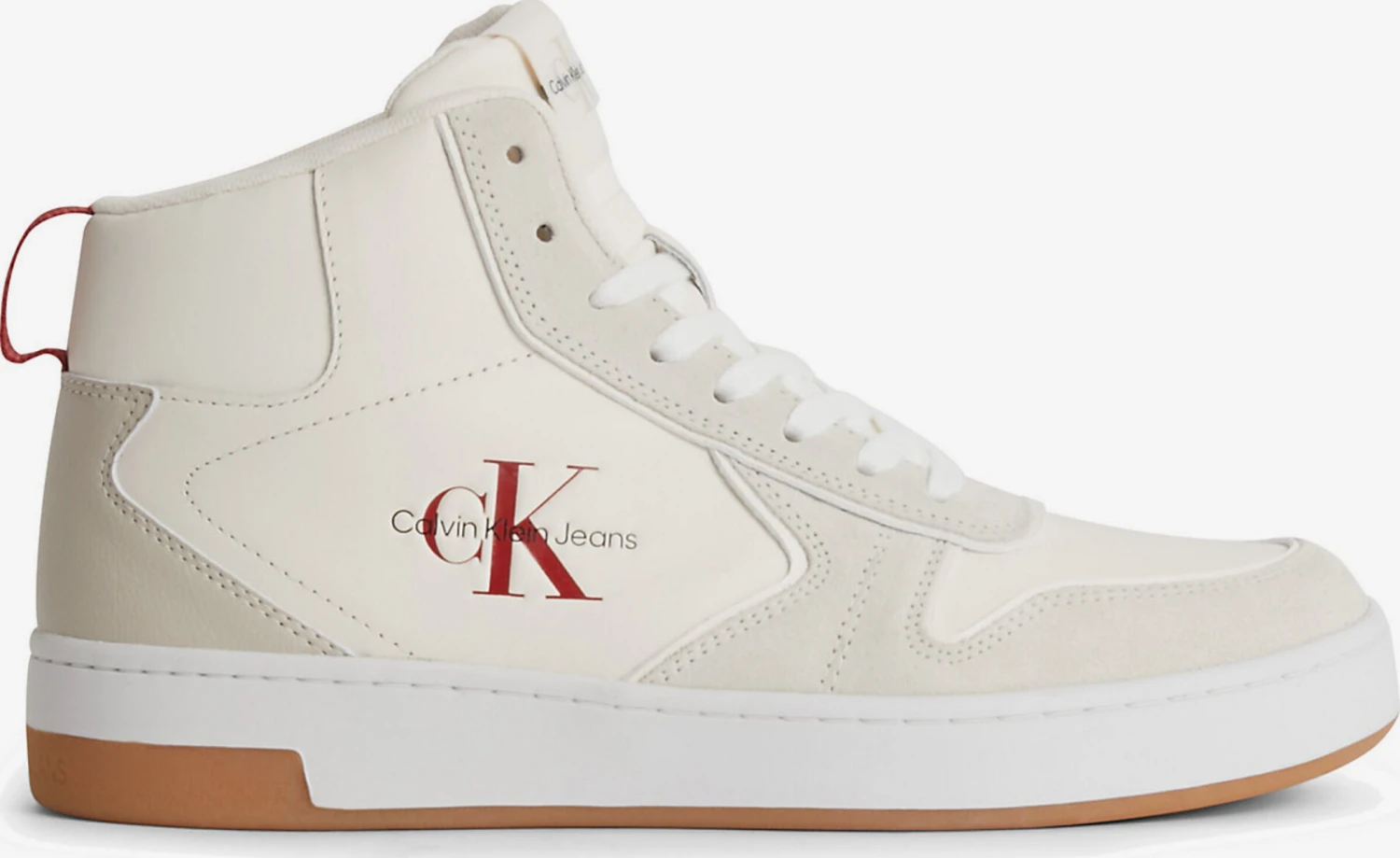 Calvin Klein Jeans Hoge Sneakers Sneakers Hoog Dames Beige / Crème 4 Calvin Klein Jeans Hoge Sneakers Sneakers Hoog Dames Beige / Crème - Afbeelding 2