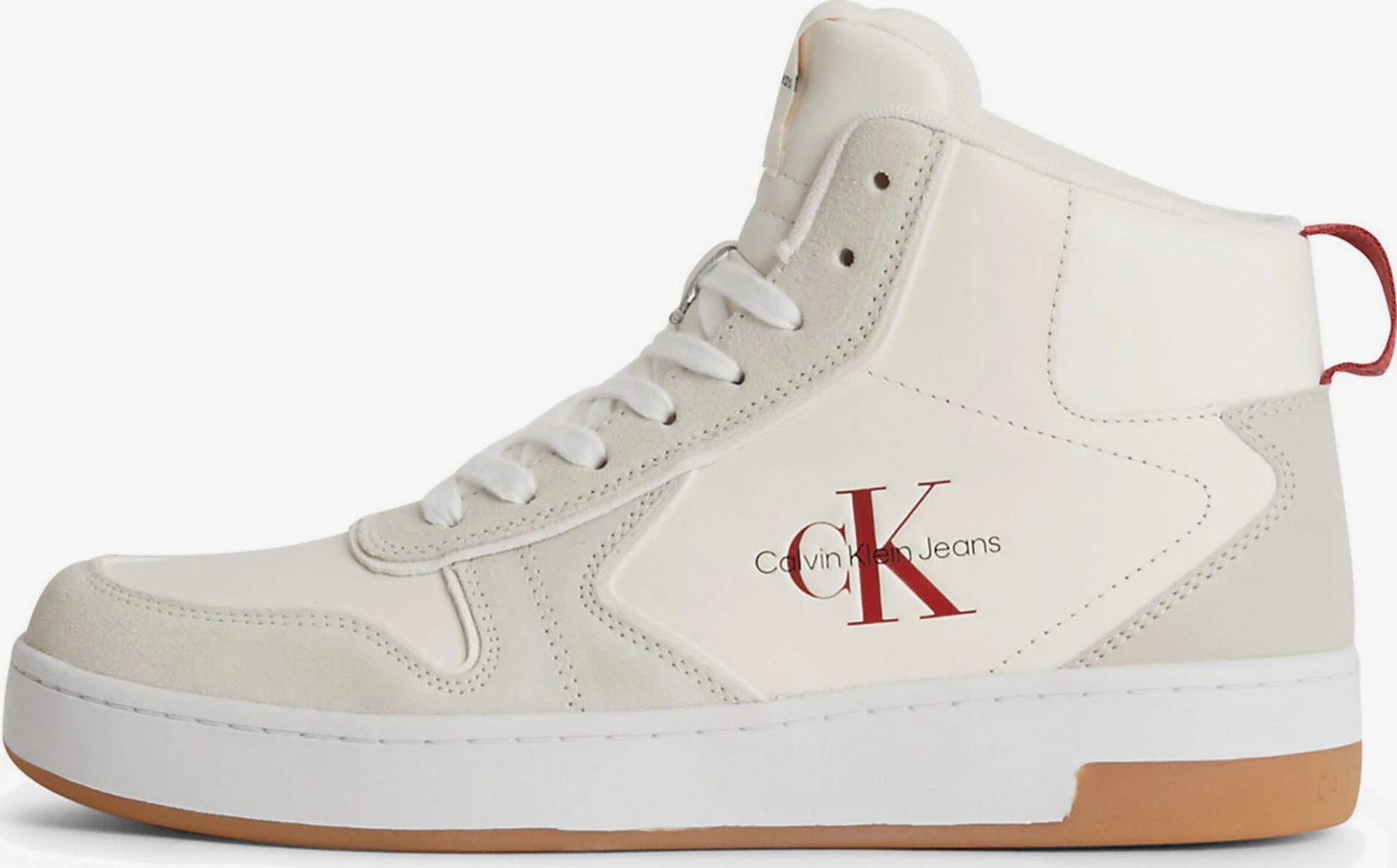 Calvin Klein Jeans Hoge Sneakers Sneakers Hoog Dames Beige / Crème 3 Calvin Klein Jeans Hoge Sneakers Sneakers Hoog Dames Beige / Crème