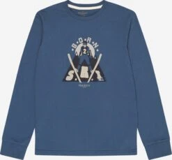 Hackett London Longsleeves Shirt Kinderen Donkerblauw