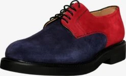 Nette Schoenen Veterschoen Heren Navy / Rood