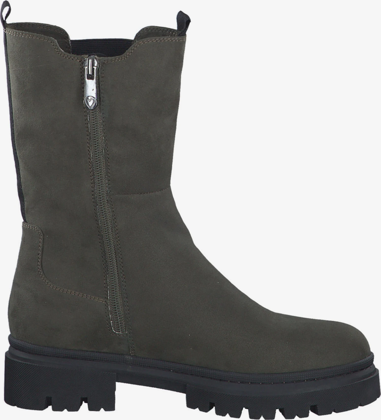 Marco Tozzi Enkellaarsjes Chelsea Boots Dames Donkergroen 5 Marco Tozzi Enkellaarsjes Chelsea Boots Dames Donkergroen - Afbeelding 3