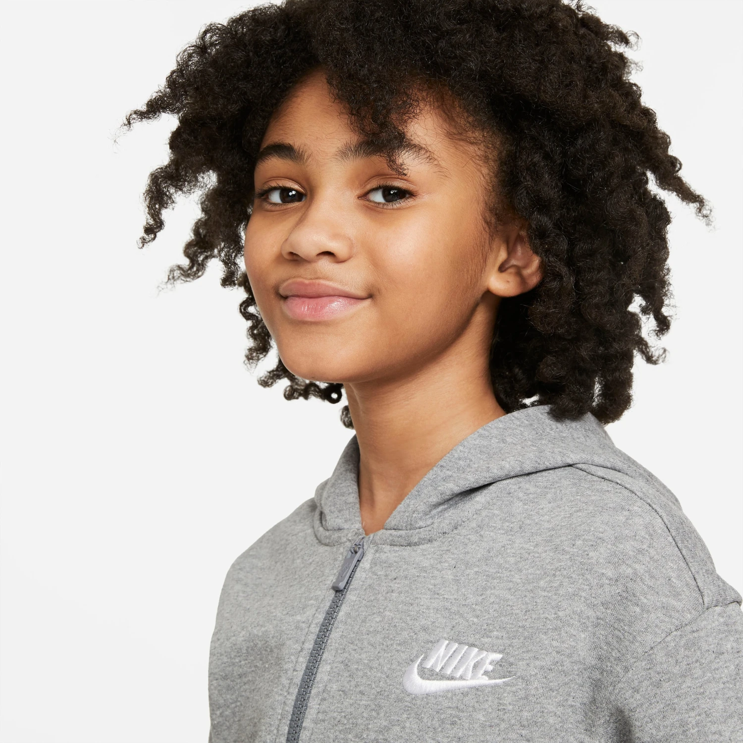 Nike Sportswear Sweatwear Sweatvest Kinderen Grijs Gemêleerd 8 Nike Sportswear Sweatwear Sweatvest Kinderen Grijs Gemêleerd - Afbeelding 6