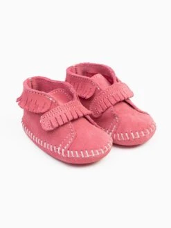 Minnetonka Schoenen Laarzen Front Strap Kinderen Pink -Hummel Winkel de5e1e071b41ba43ad362b8bece33005