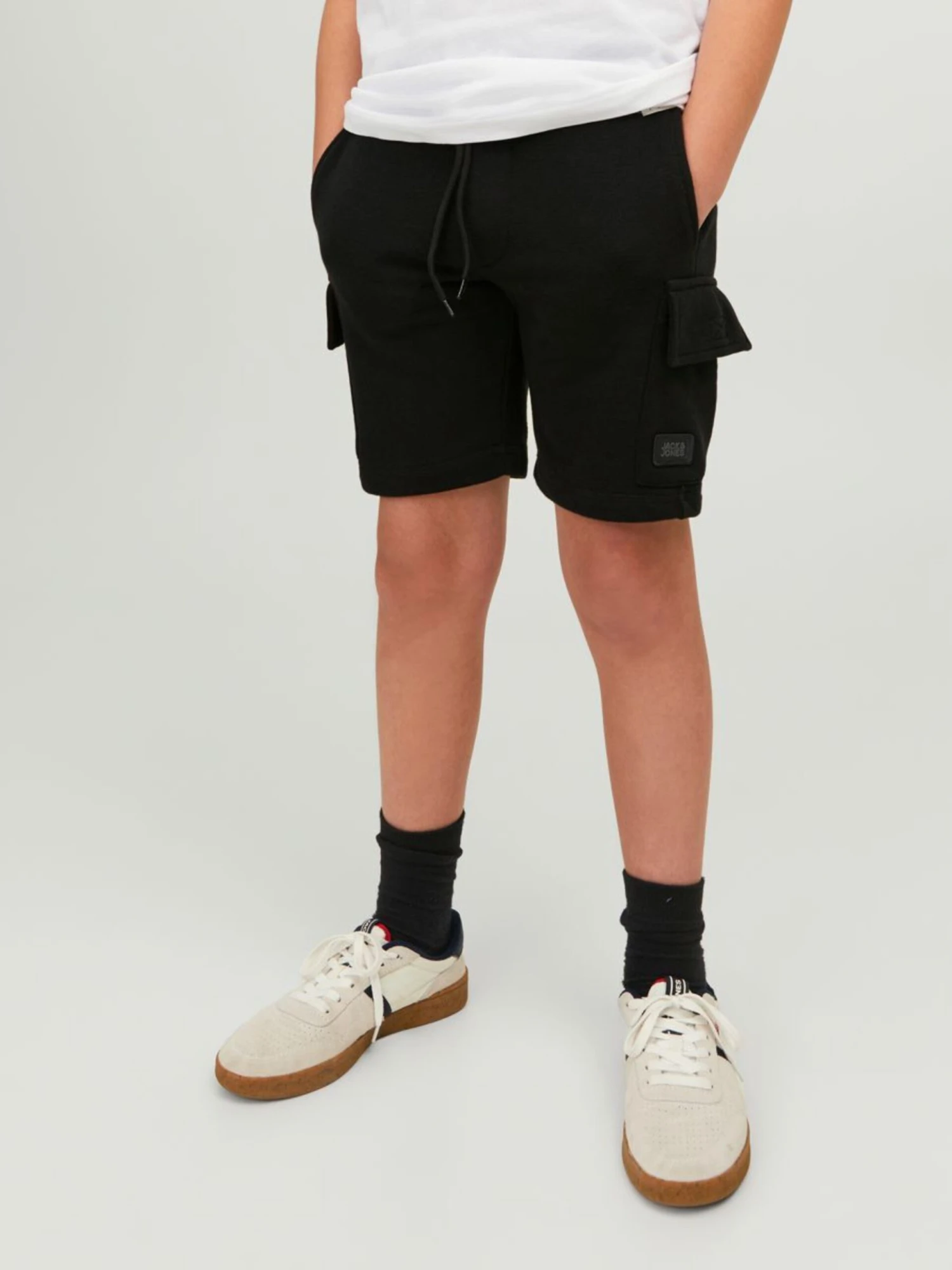 Jack & Jones Junior Shorts Regular Broek Kinderen Zwart 5 Jack & Jones Junior Shorts Regular Broek Kinderen Zwart - Afbeelding 3