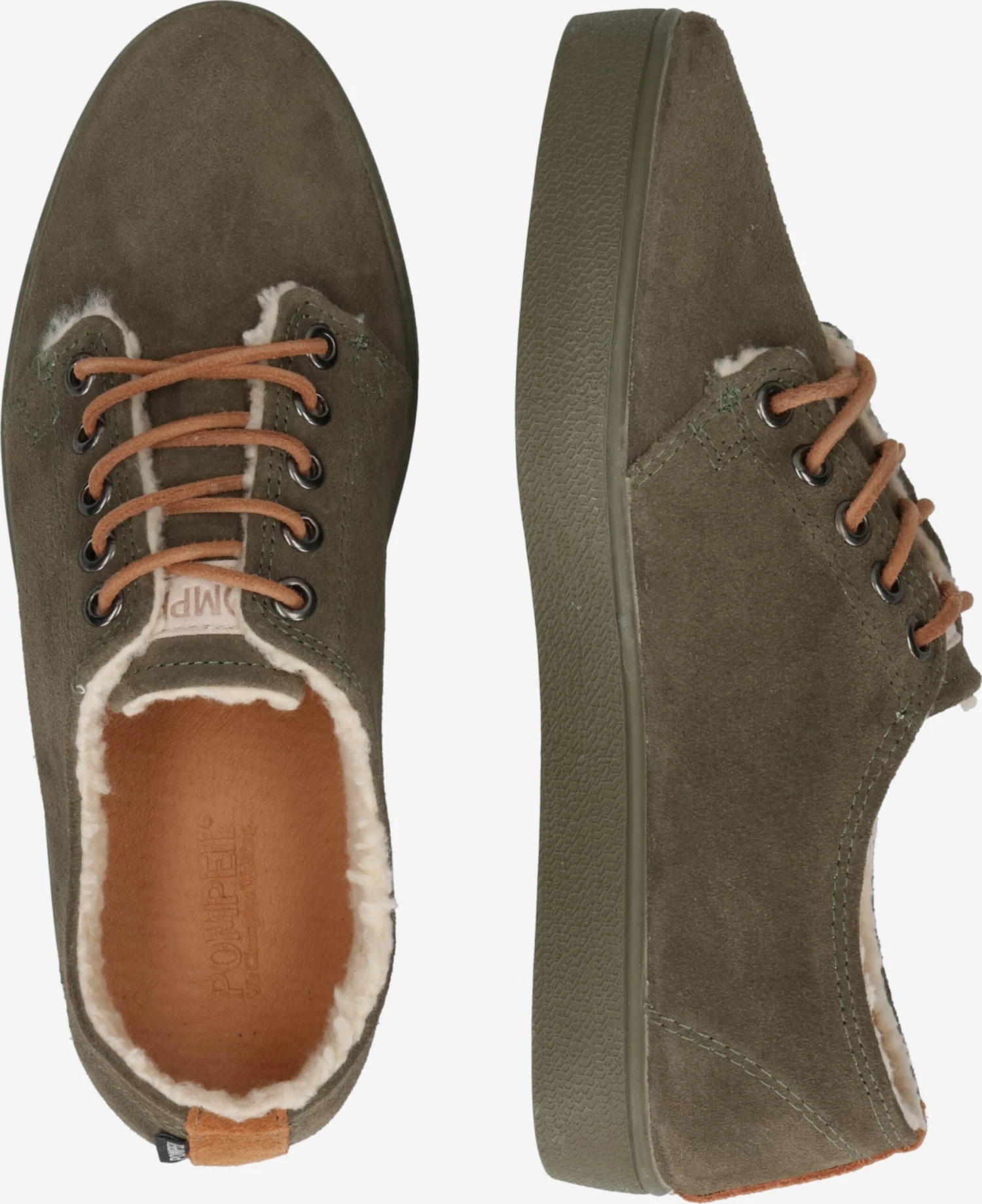 Pompeii Casual Sneakers Sneakers Laag Heren Kaki 4 Pompeii Casual Sneakers Sneakers Laag Heren Kaki - Afbeelding 2