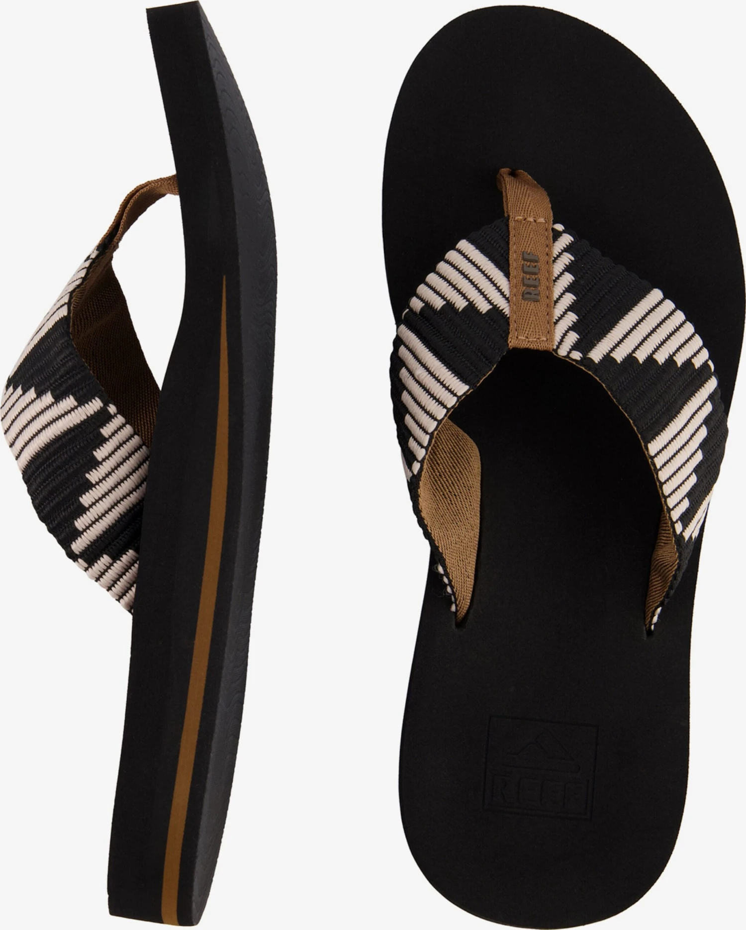 Reef Badslippers Strand-/badschoen Spring Woven Dames Bruin 4 Reef Badslippers Strand-/badschoen Spring Woven Dames Bruin - Afbeelding 2