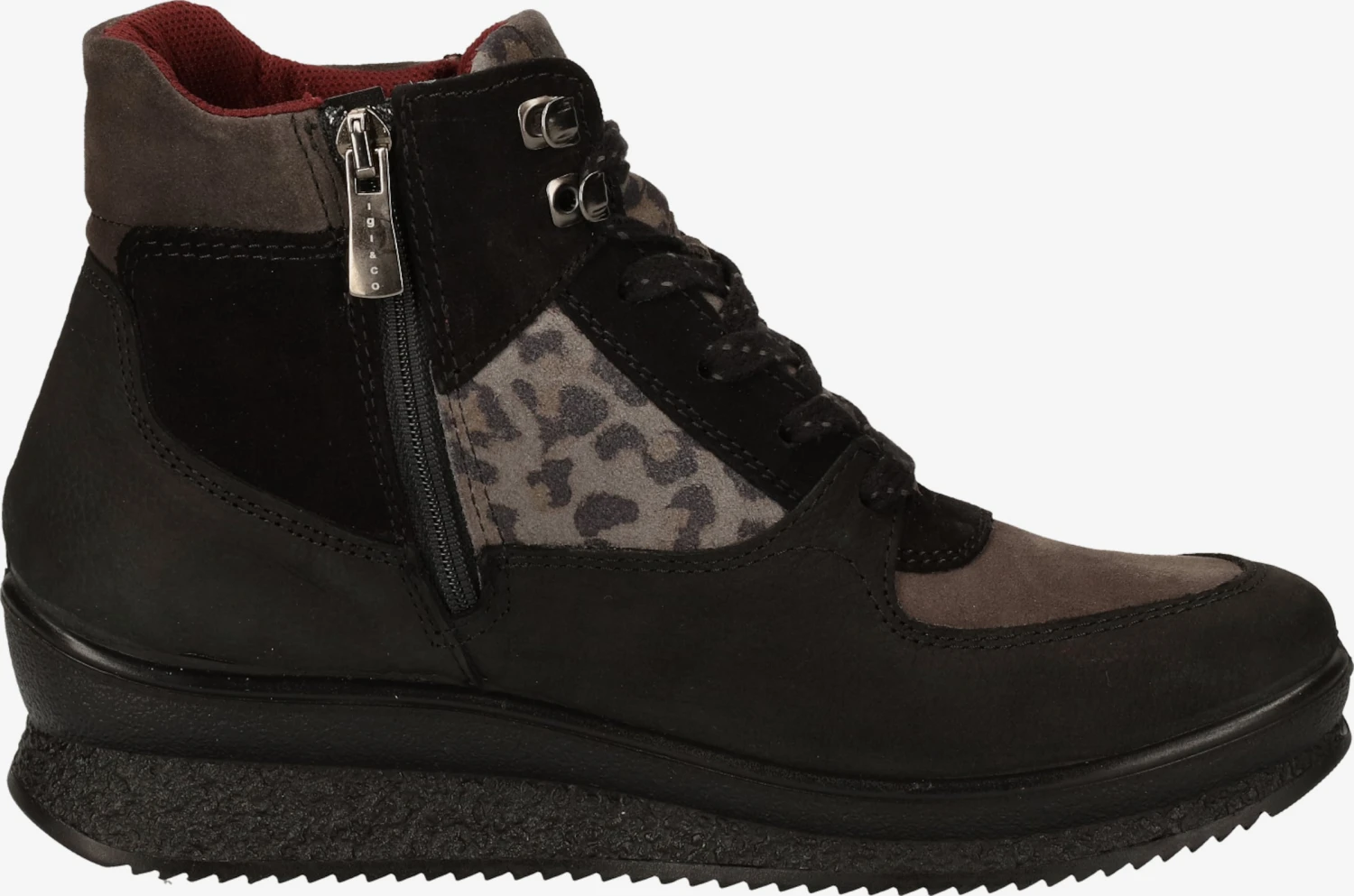 IGI&CO Hoge Sneakers Sneakers Hoog Dames Zwart 5 IGI&CO Hoge Sneakers Sneakers Hoog Dames Zwart - Afbeelding 3