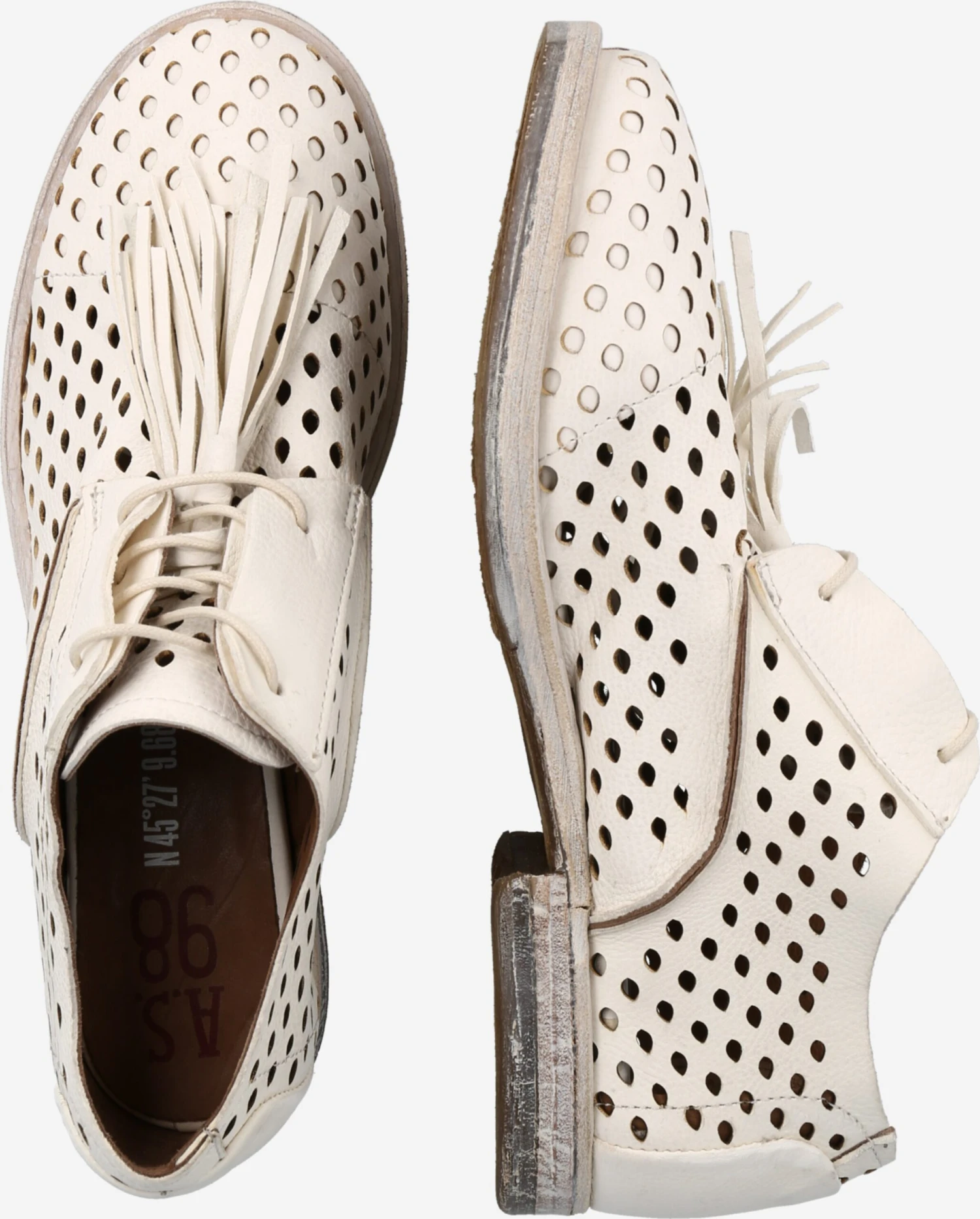 A.S.98 Veterschoenen Veterschoen Zeport Dames Wit 4 A.S.98 Veterschoenen Veterschoen Zeport Dames Wit - Afbeelding 2