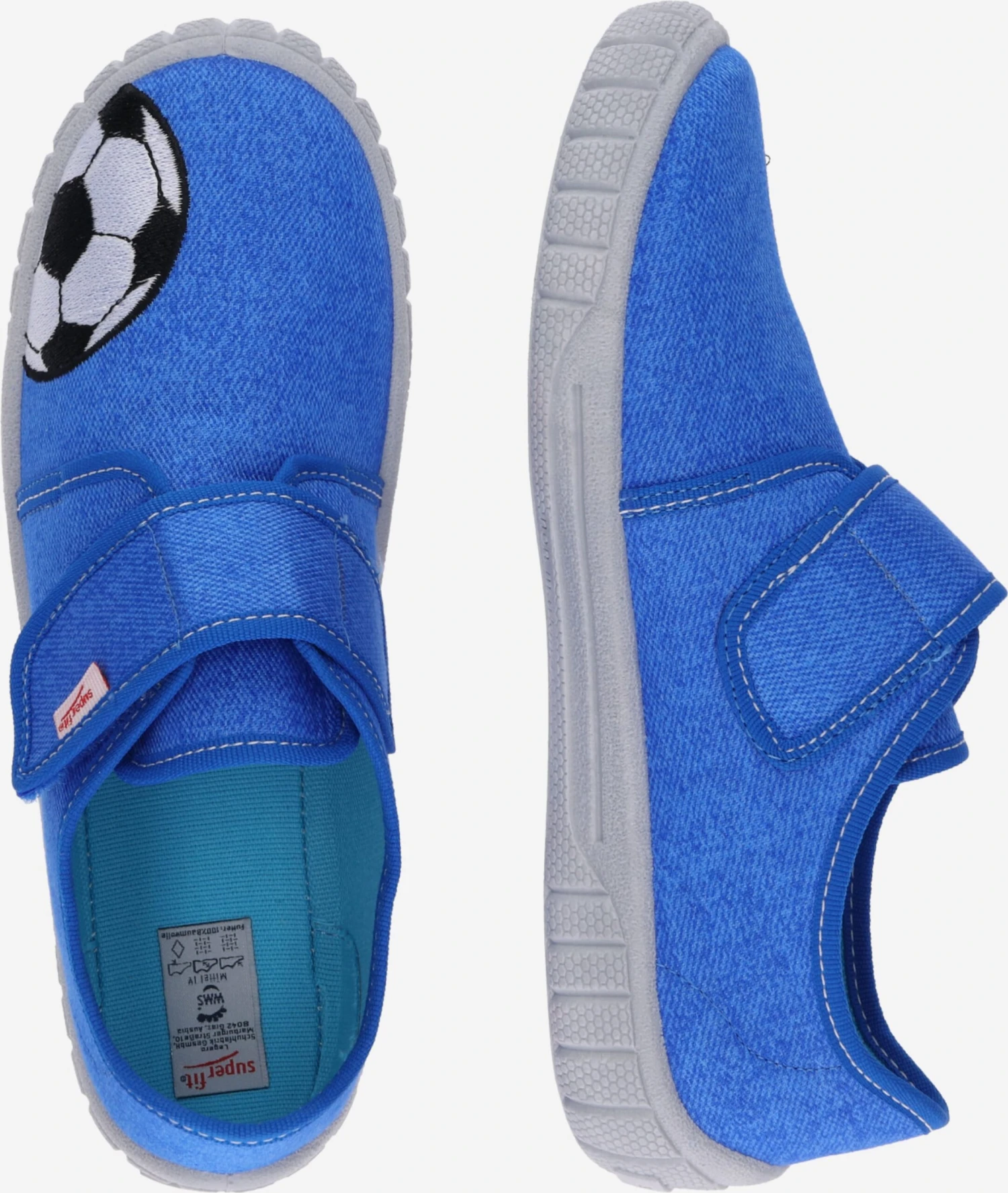 Superfit Pantoffels Huisschoenen Bill Kinderen Blauw 4 Superfit Pantoffels Huisschoenen Bill Kinderen Blauw - Afbeelding 2