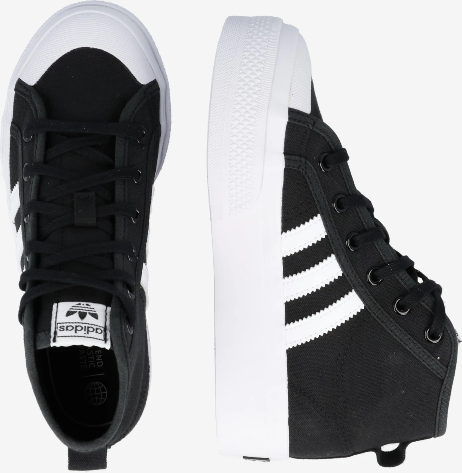 Adidas Originals Schoenen Sneakers NIZZA Kinderen Zwart 4 Adidas Originals Schoenen Sneakers NIZZA Kinderen Zwart - Afbeelding 2