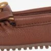 Minnetonka Lage Schoenen Mocassins Deerskin Kilty Dames Karamel / Lichtbruin -Hummel Winkel ee25df61c2cf58bad7a42acd22b6b951