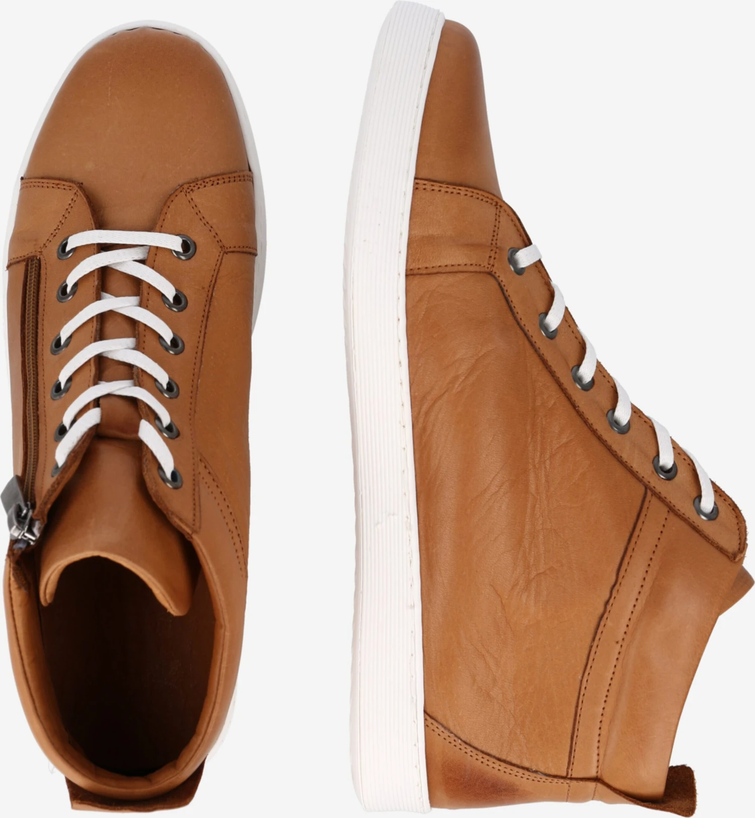 Hoge Sneakers Sneakers Hoog Dames Cognac 4 Hoge Sneakers Sneakers Hoog Dames Cognac - Afbeelding 2