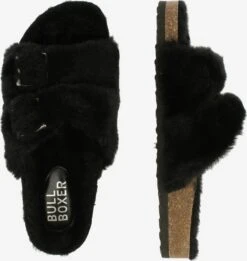Bullboxer Pantoffels Huisschoenen 160000F1T_ Dames Zwart -Hummel Winkel f0ea888c55d761206479420bc0383901