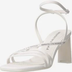 Armani Exchange Sandalen Met Hak Sandalen Met Riem Dames Offwhite