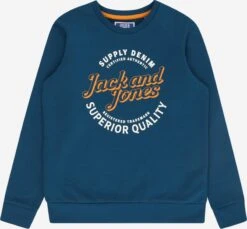 Jack & Jones Junior Sweatwear Sweatshirt Mikk Kinderen Donkerblauw