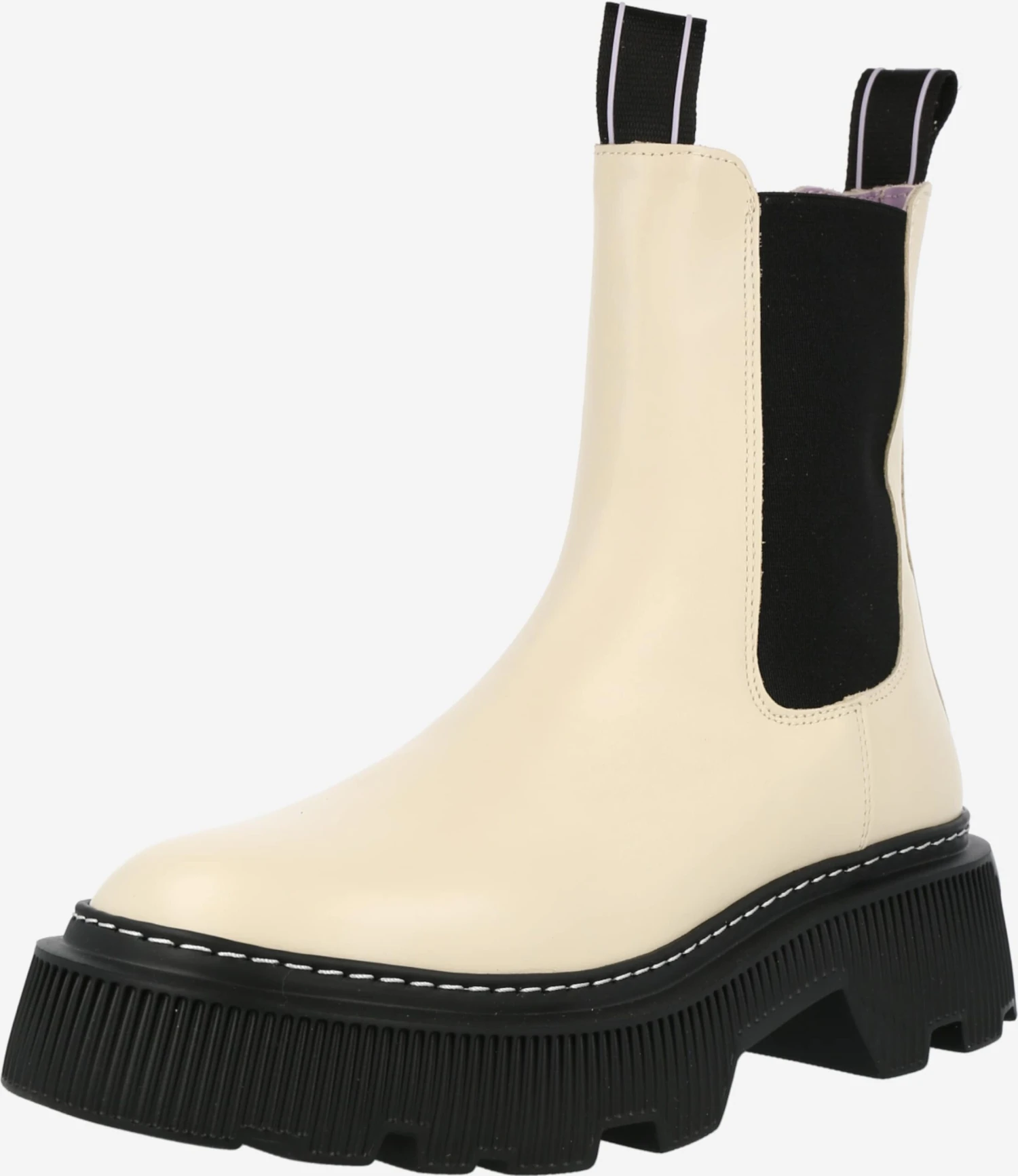 Enkellaarsjes Chelsea Boots Trixy Dames Offwhite 3 Enkellaarsjes Chelsea Boots Trixy Dames Offwhite