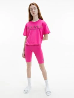 Calvin Klein Jeans T-shirts Shirt Kinderen Neonroze -Hummel Winkel f6bff0fab2cca229a4d38c311ed46306