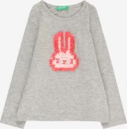United Colors Of Benetton Longsleeves Shirt Kinderen Grijs Gemêleerd