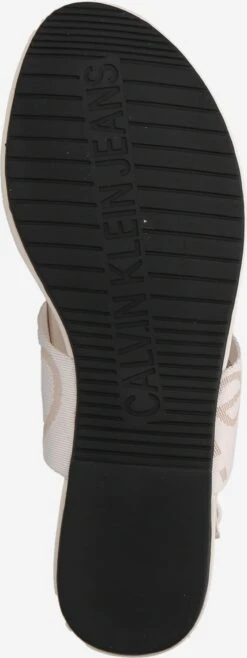 Calvin Klein Jeans Slippers Teenslipper Dames Offwhite -Hummel Winkel f8feeee2ea920d9852cf09e1865d06ce