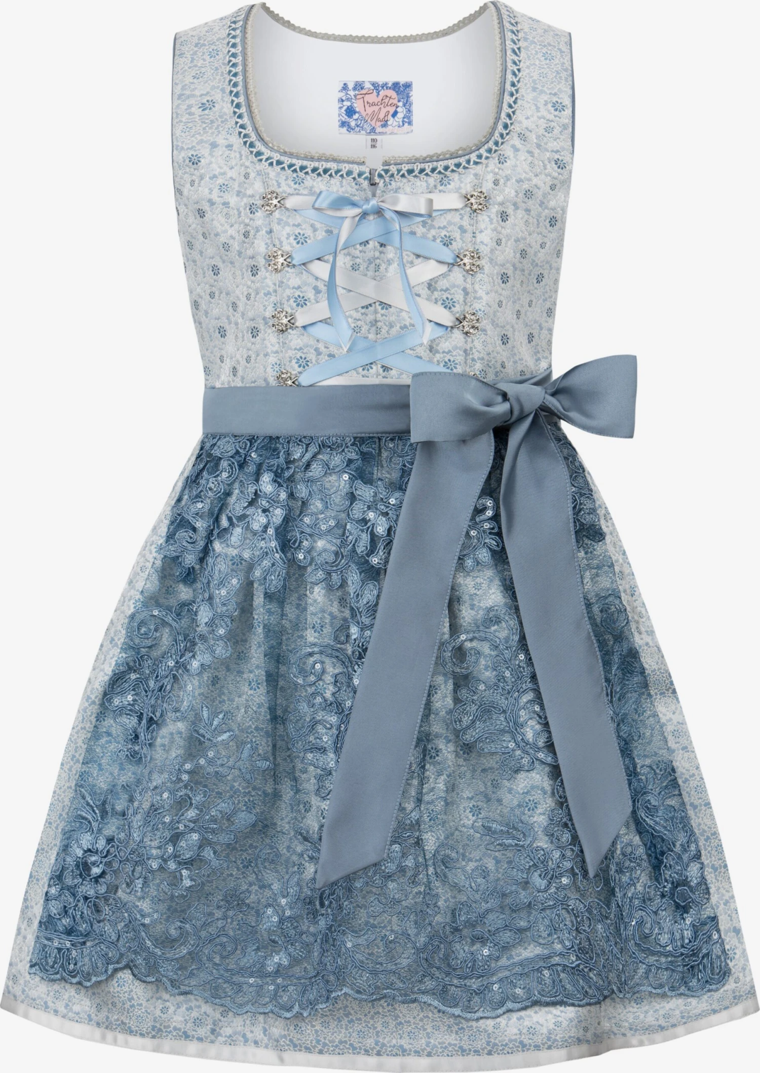 Jurken Jurk Elin Kinderen Smoky Blue 3 Jurken Jurk Elin Kinderen Smoky Blue