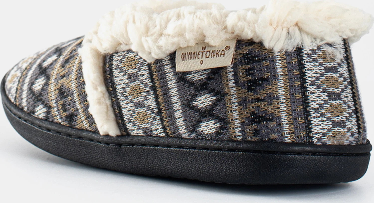 Minnetonka Pantoffels Huisschoenen Dina Dames Bruin / Grijs 4 Minnetonka Pantoffels Huisschoenen Dina Dames Bruin / Grijs - Afbeelding 2