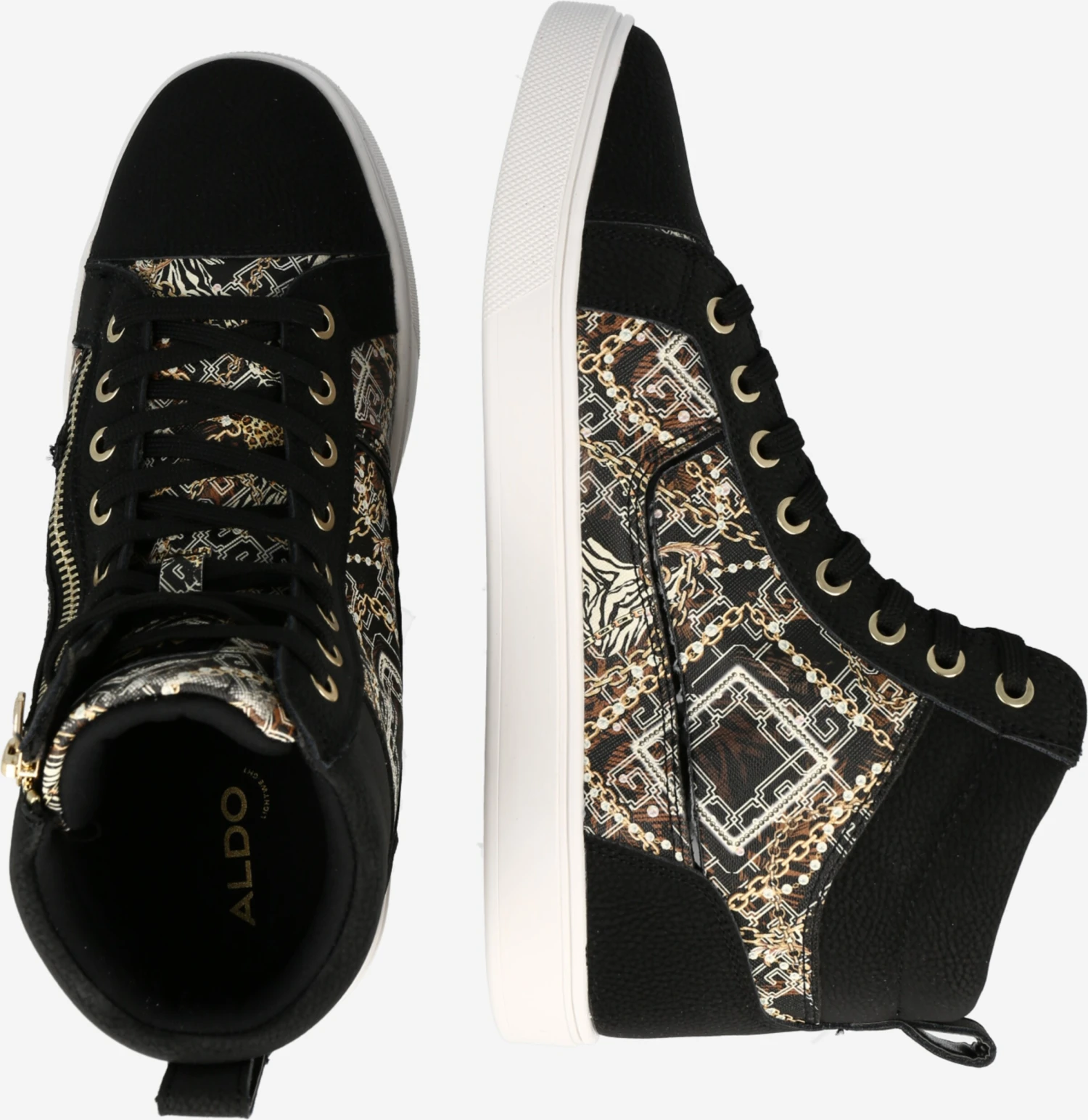 Aldo Hoge Sneakers Sneakers Hoog POPSTAR Heren Zwart 4 Aldo Hoge Sneakers Sneakers Hoog POPSTAR Heren Zwart - Afbeelding 2