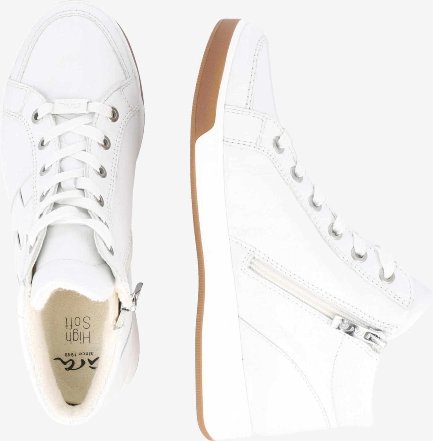 Ara Hoge Sneakers Sneakers Hoog Rom Dames Wit 4 Ara Hoge Sneakers Sneakers Hoog Rom Dames Wit - Afbeelding 2