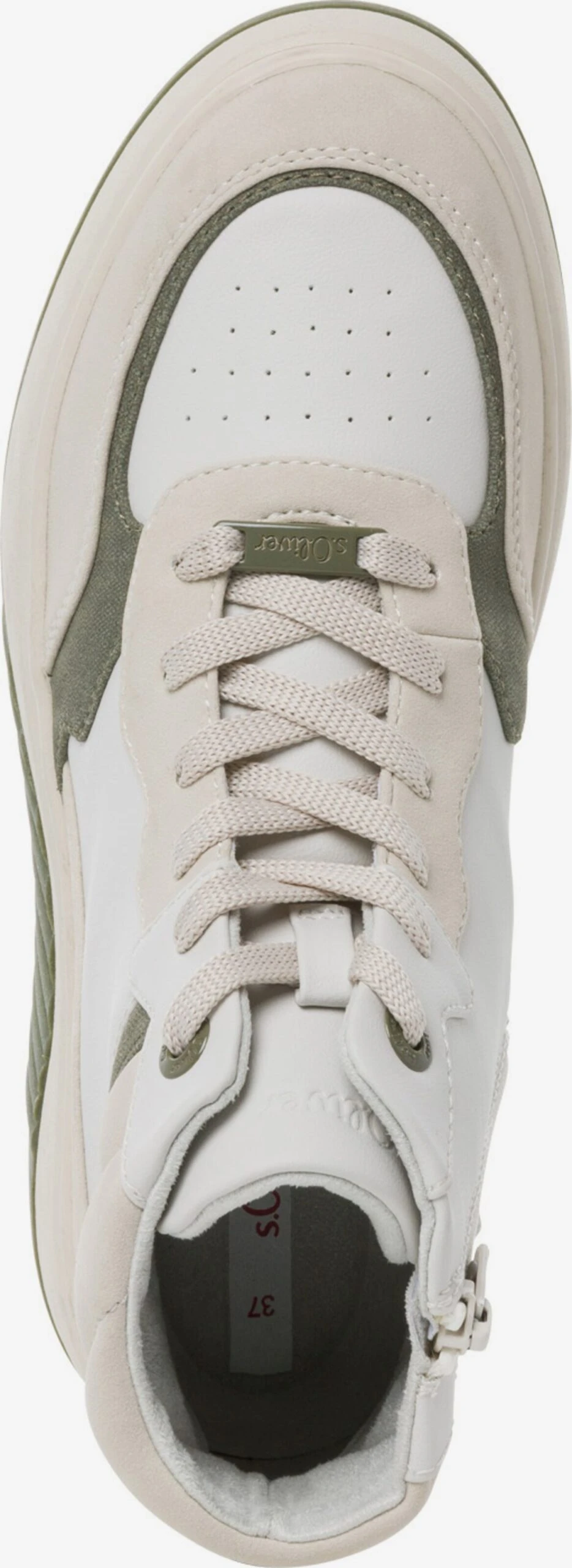 S.Oliver Hoge Sneakers Sneakers Hoog Dames Crème / Wit 4 S.Oliver Hoge Sneakers Sneakers Hoog Dames Crème / Wit - Afbeelding 2