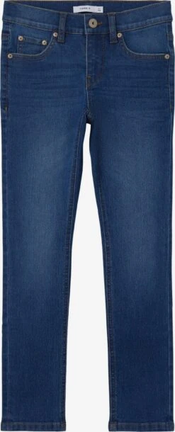 NAME IT Jeans Slimfit Jeans Silas Kinderen Blauw