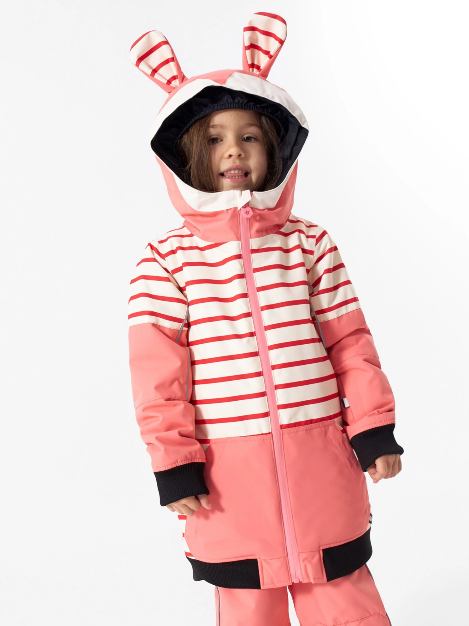 Winterjassen Winterjas Bunnydo Hase Kinderen Pink 4 Winterjassen Winterjas Bunnydo Hase Kinderen Pink - Afbeelding 3
