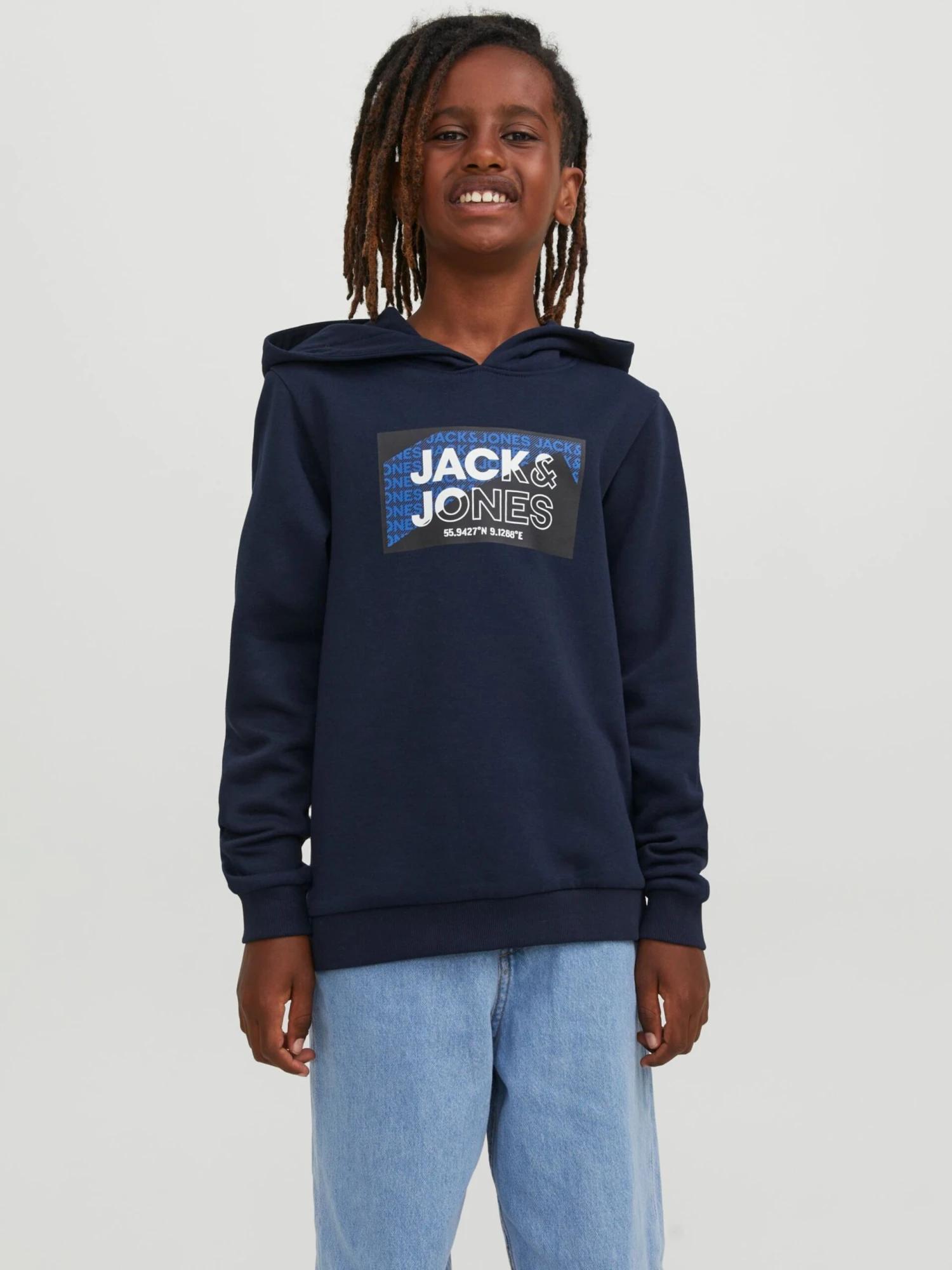 Jack & Jones Junior Sweatwear Sweatshirt Kinderen Blauw / Nachtblauw 4 Jack & Jones Junior Sweatwear Sweatshirt Kinderen Blauw / Nachtblauw - Afbeelding 2